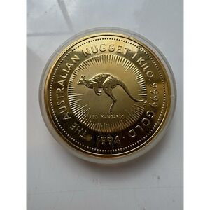 Kangaroo Australia 1994 1 kg Nugget Perth Mint Paper Weight NOT GOLD